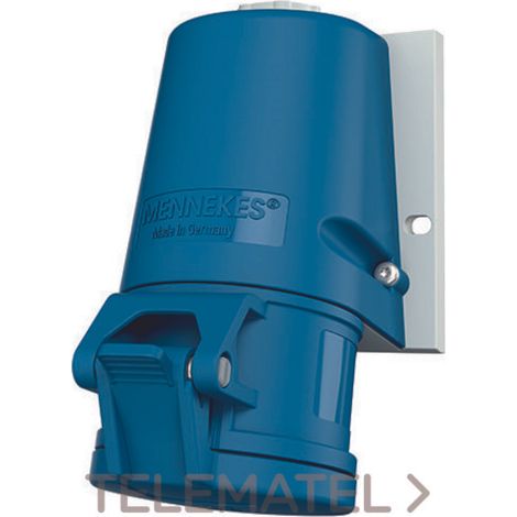 Enchufe fijo 3P 16A 230V azul IP44 1341 MEN1341