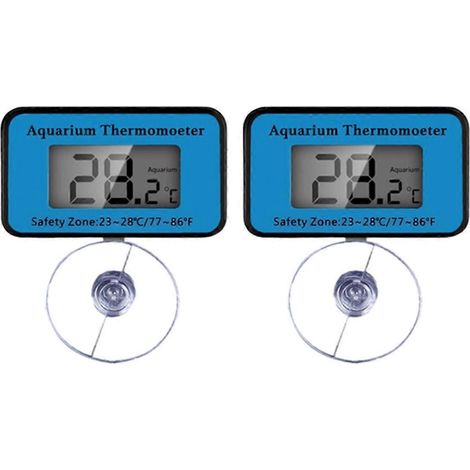 Thermomètre numérique LCD pour aquarium avec ventouse de mesure (voir image) (1/5)
