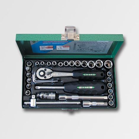Juego de llaves Honiton, modelo 33 piezas 1/4", ideal para trabajos de alta precisión, diseño ergonómico, alta durabilidad, versatilidad y rendimiento superior en mecánica.
