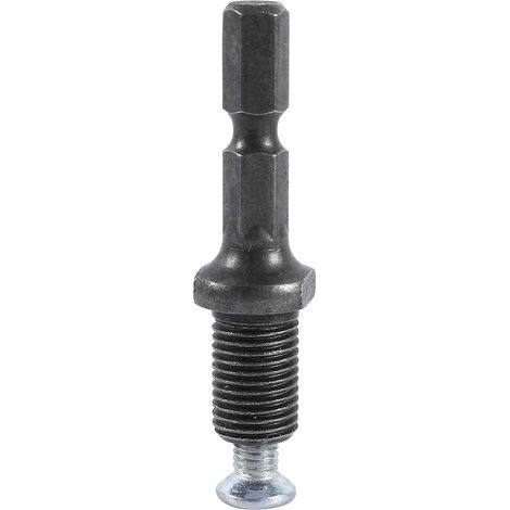 Chuck adapter for electric impact drill with hexagonal shank, 3/8"-24UNF thread with screw (1/5)