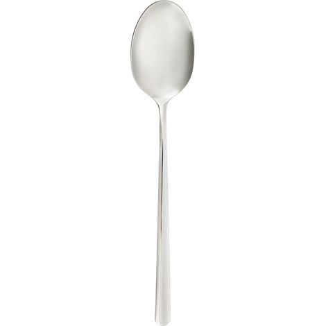 Cucchiaio de Tavolo Arcos Serie Milano - Cucchiaio Monoblocco de una pezzo in acciaio inossidabile 18/10 - Dimensione 215 mm - Lavabile in lavastoviglie - Colore Argento (Silver).