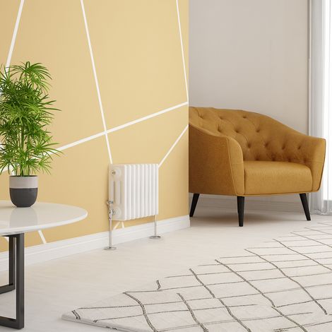 WarmeHaus Traditional Radiator White Triple Panel 300x425mm (1/4)