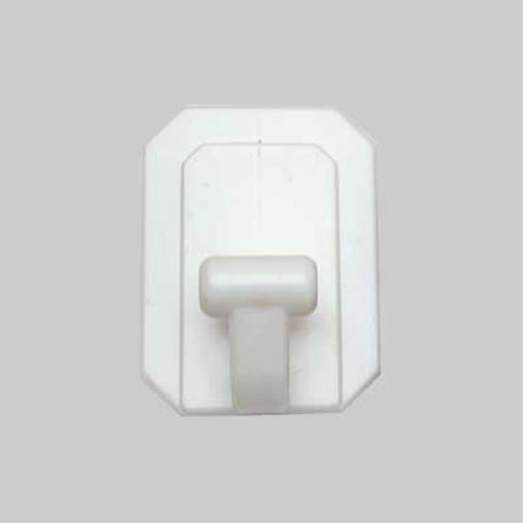 Gancio multiuso 'maxi' 60x80 mm - bianco (25 pezzi) (1/2)