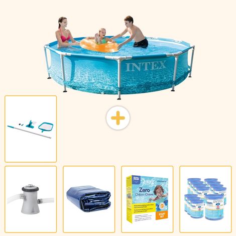 Intex Piscine Tubulaire Ronde - 305x76 cm - 6-pièces SCB28 (1/5)