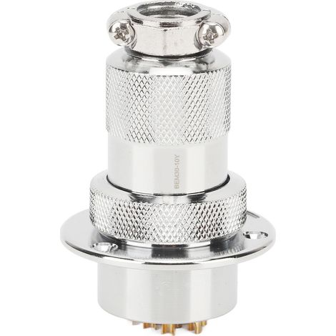 Prise aviation compacte, performances stables, résistance au branchement et au débranchement, 250 V CA/CC, 10 broches (1/5)