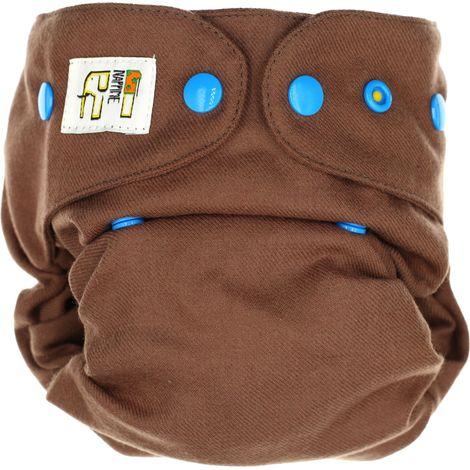 Pannolino in lana con lenticchie e bottoni automatici blu NappiMe, pannolini riutilizzabili (1/5)
