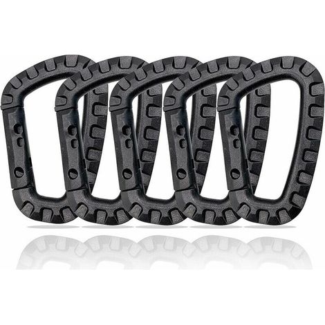 Mousquetons en plastique en forme de D,,Lot de 5 (1/5)