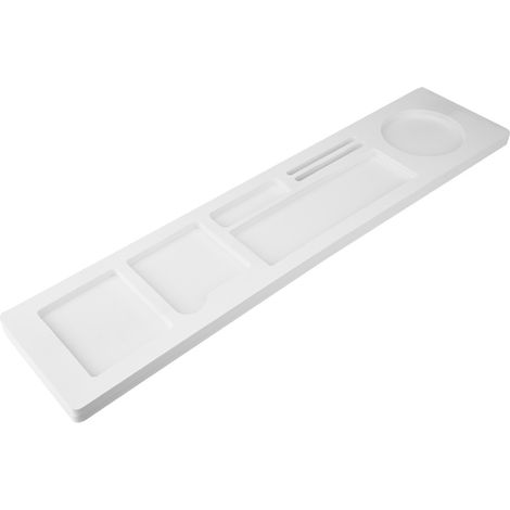 Support de bureau pour clavier, plateau de rangement organisateur d'espace de travail, étagère de bureau compacte (1/5)