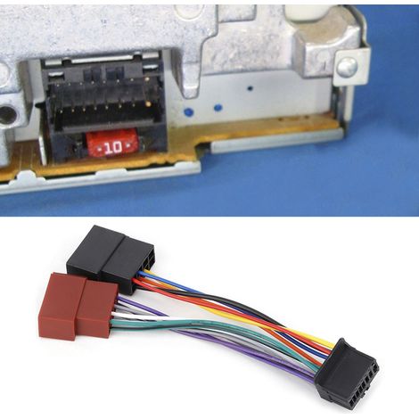 Câble d'adaptateur ISO 16 broches vers Mini ISO 8 broches pour autoradio Pioneer 2003+