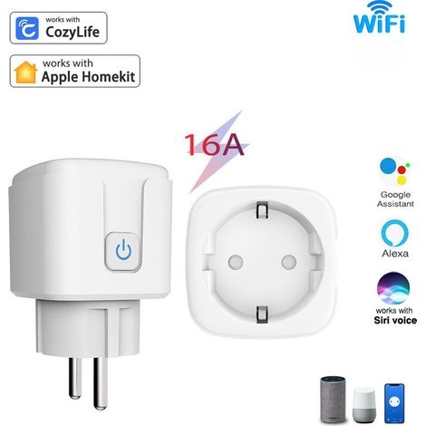 Prise intelligente Contrôle Internet WiFi SmartHome WP800, application Tuya Smart, compatible avec Alexa et Google Home (1/5)