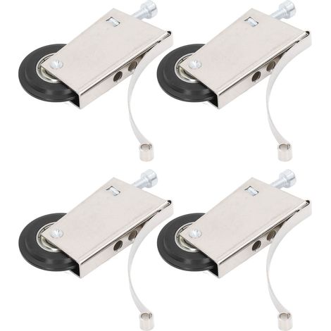 Système de poulies à came pour porte coulissante (4 pièces), en acier inoxydable, silencieux et robuste, diamètre 40 mm. (1/5)