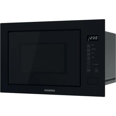 Rosieres Modèle BLACK Einbau-Mikrowelle schwarz 28 Liter