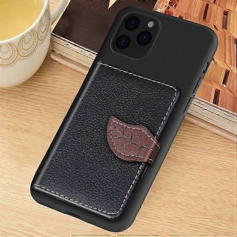 iPhone 11 Pro Handyhülle mit Kartenhalter im Litschi-Muster, TPU-Schutz und Standfunktion, robuste Hülle (1/4)