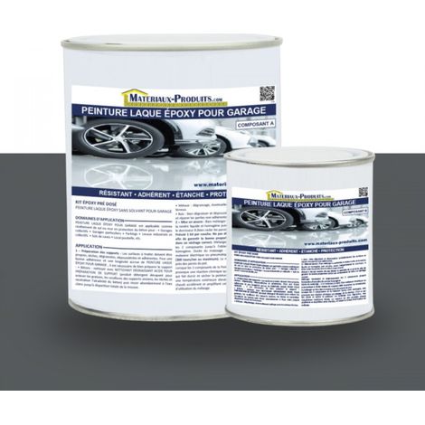 Peinture Laque Epoxy pour Garage - 20 Kg Utilisation professionnelle Gris ardoise - MATPRO