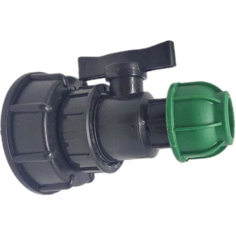 Enowelir Adaptateur de Raccord en PE pour Tuyau d'Arrosage, Connexion Robinet 32 mm, Durable et Étanche pour Jardin et Maison (1/3)