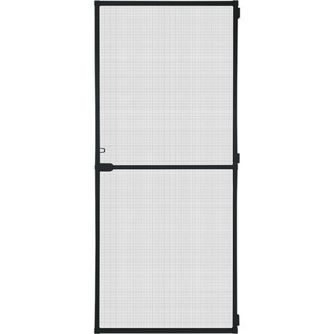 Falt-Moskitonetz-Tür-Aktion Anthrazit 100x210cm (1/2)