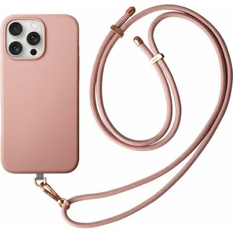 Custodia con ricarica magnetica UNIQ Coehl Creme per iPhone 16 Pro Max da 6,9" Rosa/Rosa Balletto (1/5)