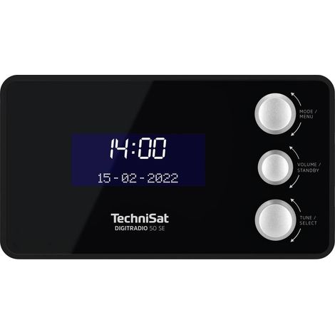 TechniSat DIGITRADIO 50 SE Radiosveglia DAB, DAB+, FM Funzione allarme Nero (1/5)