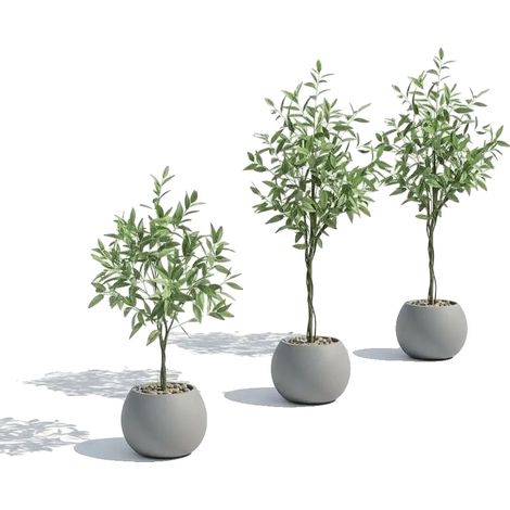 Albero di eucalipto artificiale, design realistico, bassa manutenzione, verde (1/2)