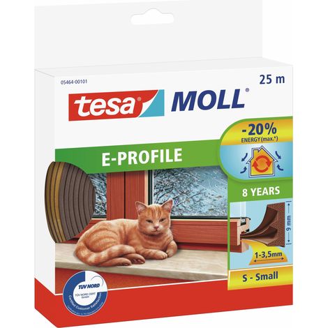 tesa E-Profil 05464-00101-02 Dichtband tesamoll® Braun (L x B) 25 m x 9 mm 25 m (1/5)
