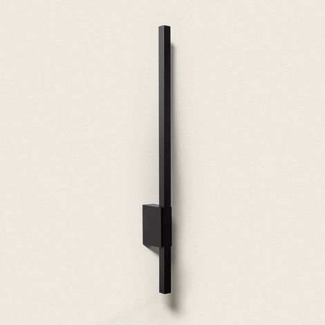 LED Wandleuchte Außen 12W 80cm Aluminium Milen Schwarz