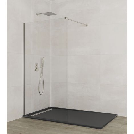Mampara de Ducha Fija Screen Cromo Transparente 86,5-88 cm - GME (1/3)