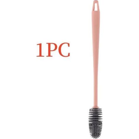 Goupillon Bouteille,Brosse de Nettoyage à Long Manche,Brosse à Récurer,pour Biberon,Bouilloire,gobelets multicolore GOUPILLON (1/5)