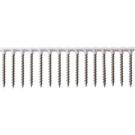 Scell-It – Bande de 1000 vis à plaque de plâtre 3,5x35 – Acier phosphaté – Tête trompette crantée – Vissage rapide et efficace
