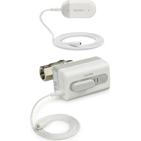 Resideo Válvula de cierre por fuga de agua L5 1 pulgada, con detector de fugas L1, VWS01Y025E