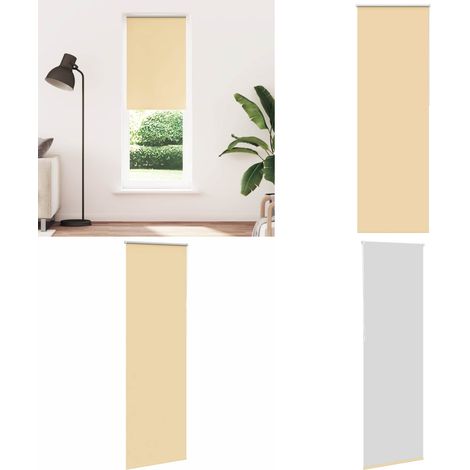 vidaXL Verdunkelungsrollo Beige 65x230cm Stoffbreite 60,7 cm Polyester (1/5)
