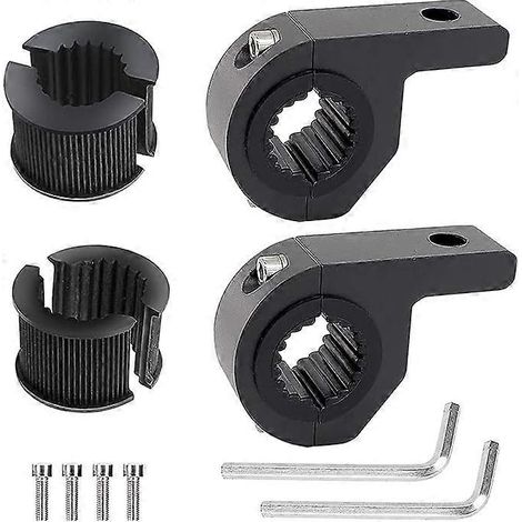 Support de fixation pour lampe de travail en 2 parties, support universel à clip pour tige tubulaire de 1,25 pouce avec accessoires (1/5)