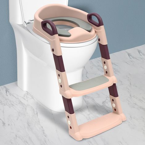 Seduta wc con scalini per bambini e neonati - trainer wc pratico (1/5)