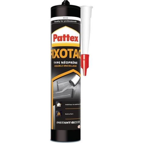 Colle mastic de fixation néoprène Fixotac de PATTEX - Conditionnement: 3 cartouches de 390g (1/3)