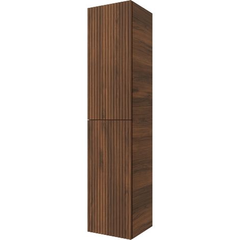 Colonna bagno sospesa 160cm in noce maya a 2 ante Nara (1/3)