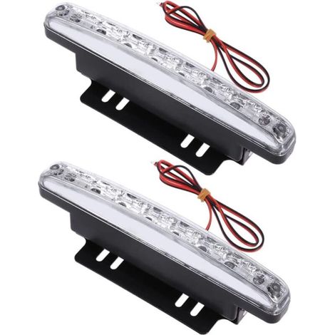 12V LED-Tagfahrlicht für Autos, 8 LEDs, Hochleistungsquelle, erhöhte Sicherheit (1/4)