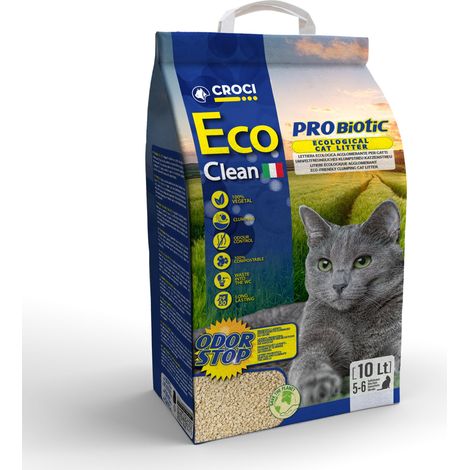 Litière agglomérante pour Chat avec probiotiques, se Jette dans Les Toilettes, Végétale, à Base de Orge, Sable Anti-Odeur Longue durée (1/5)