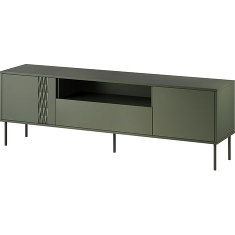 Mueble TV Tolete 105, Verde, Número de puertas: 0, Número de cajones: 0, 180x55x40cm