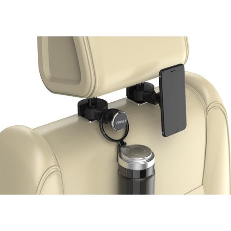 Support magnétique pour téléphone de voiture avec appui-tête THOLD-01 AMIO-02362