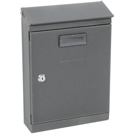 CASSETTA POSTALE 'GARDENIA' cm 23x85x h 32 - grigio argento