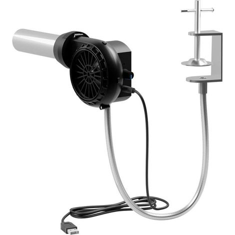 Wiederaufladbarer USB-Ventilator für Grillfans.