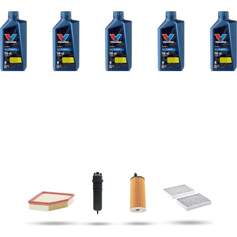 Kit tagliando 4 FILTRI e 5L OLIO compatibile con Bmw serie 5 (G30,G31,F90) 525d 155kw dal 2017 (1/5)
