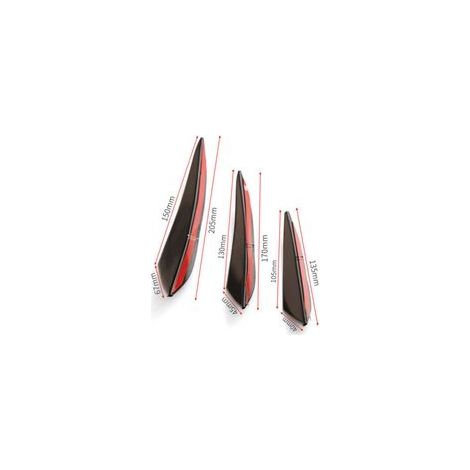 Kit de carrocería universal para parachoques delanteros, alerón trasero, alerón tipo cola de pato, adhesivo para reparación, mantenimiento y decoración.