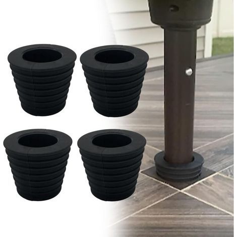 Set mit 4 konischen Abstandshaltern für Tischplatten, Sonnenschirme und Kippsicherungen, geeignet für Pfosten mit 3,8 cm Durchmesser (1/5)