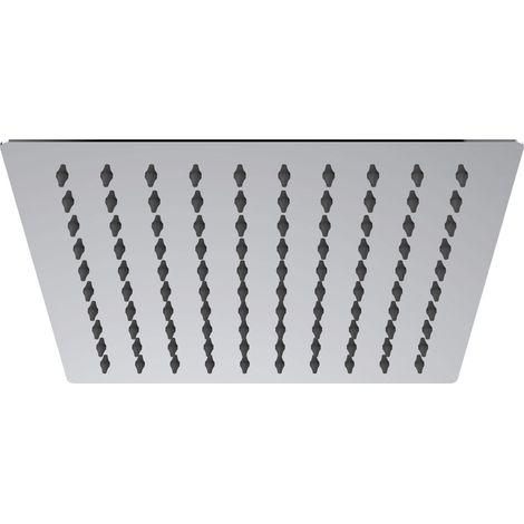 Rociador de acero Inoxidable Cuadrado 25x25cm Cromo GME (1/2)