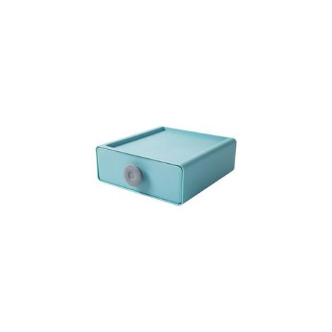 Caja de almacenamiento de plástico multifuncional con cajones, gran capacidad para material escolar/maquillaje/material de oficina, organizador de escritorio de estilo moderno para el hogar y la resid