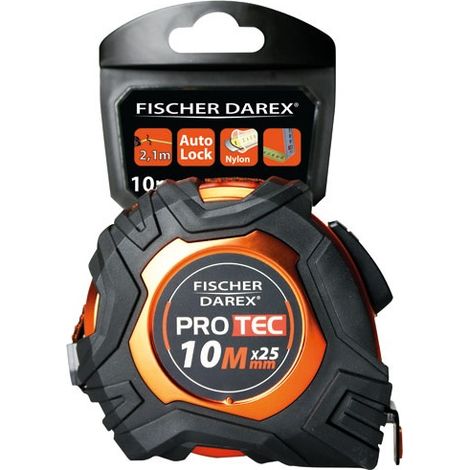 Mètre Ruban Autobloquant 10m Protec Mètre Ruban Professionnel 10m, Autobloquant, Ruban Large 25mm. - Protec (1/3)