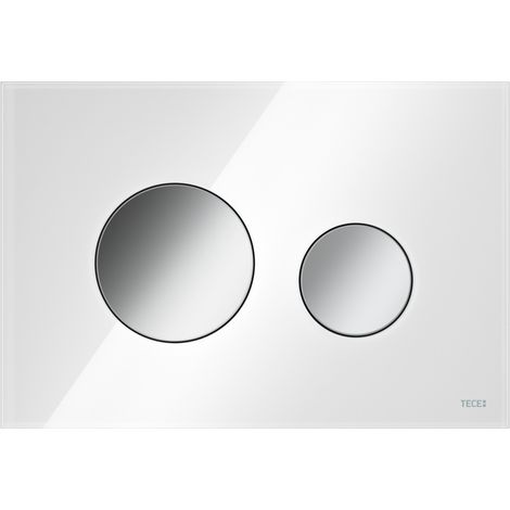 TECE WC Betätigungsplatte TECEloop Glas für Zweimengentechnik, (1/4)