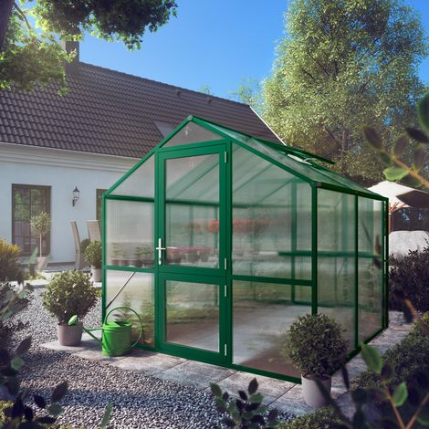 KGT Gewächshaus "Rose II" 5 m², moosgrün (1/5)