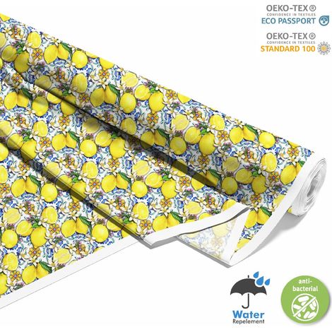 TESSUTI DECORATIVI PER ESTERNI OXFORD - Motivo Limoni e Fiori I DX362 (1/5)