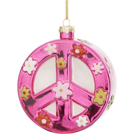 Mömax Christbaumanhänger Figures Rosa/Weiß/Goldfarben (1/2)